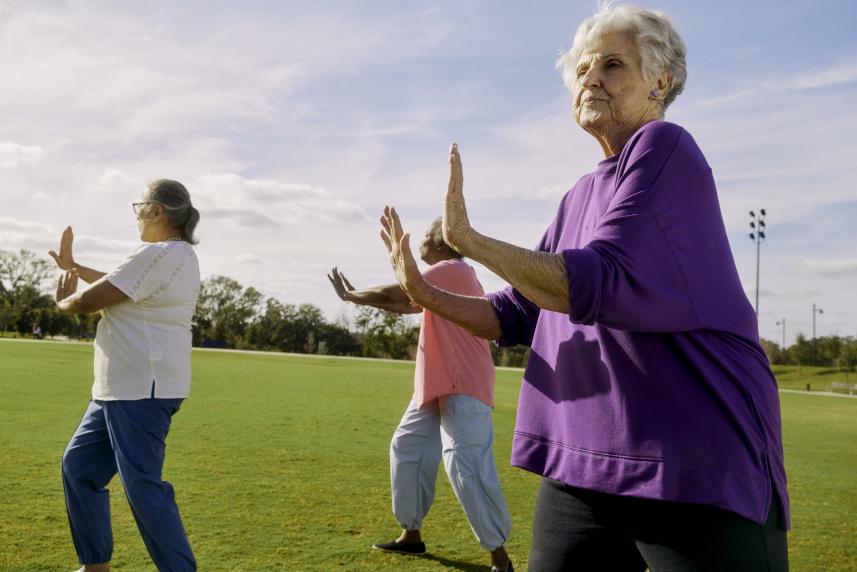 older women exercising